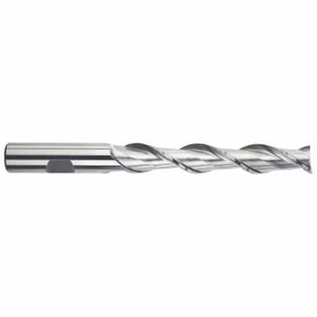 End Mill, Center Cutting Extra Long Length High Helix Single End, Series 1922, 58 Cutter Dia, 61